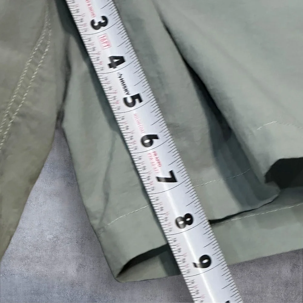 Vtg Polo Ralph Lauren Swim Short Medium Gray/Blue Lined Pockets Board Trunks Men